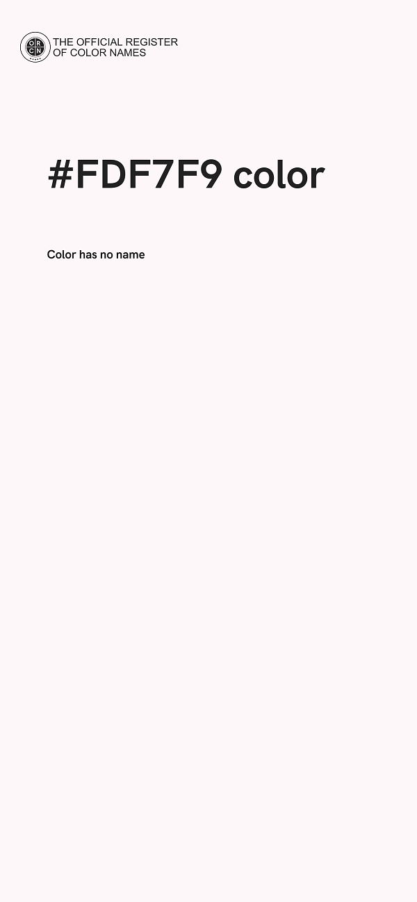 #FDF7F9 color image