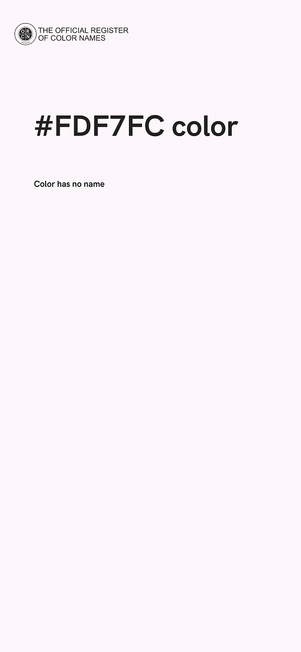 #FDF7FC color image