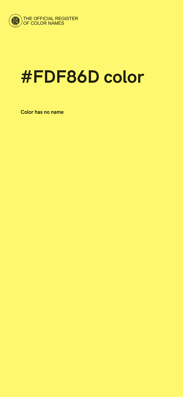 #FDF86D color image
