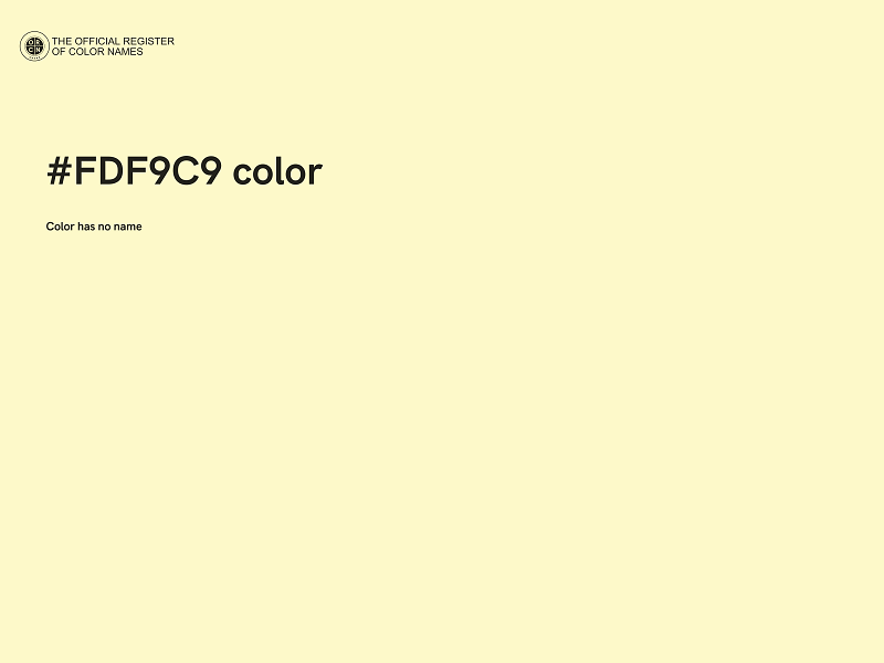 #FDF9C9 color image