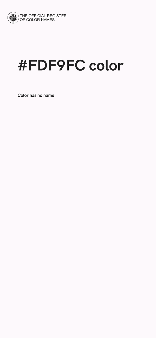 #FDF9FC color image