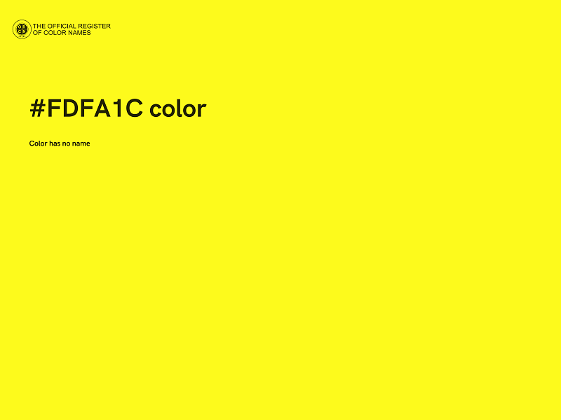 #FDFA1C color image