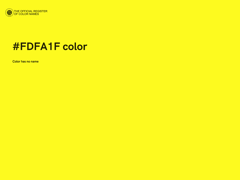 #FDFA1F color image