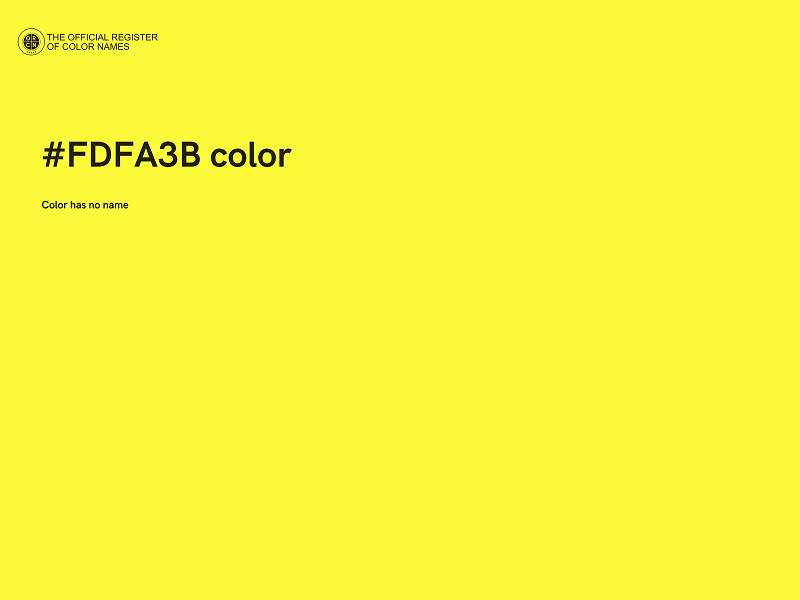 #FDFA3B color image