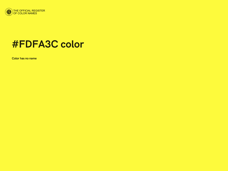 #FDFA3C color image