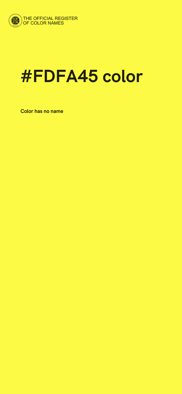 #FDFA45 color image