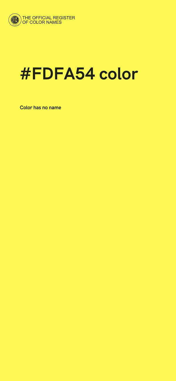 #FDFA54 color image