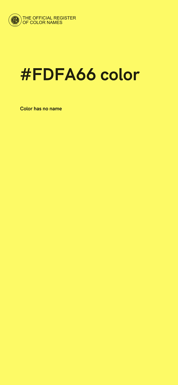 #FDFA66 color image