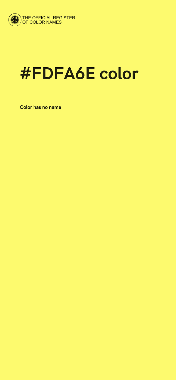 #FDFA6E color image