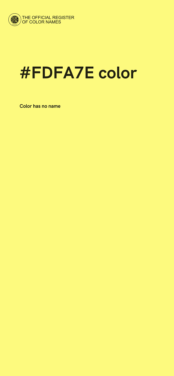#FDFA7E color image