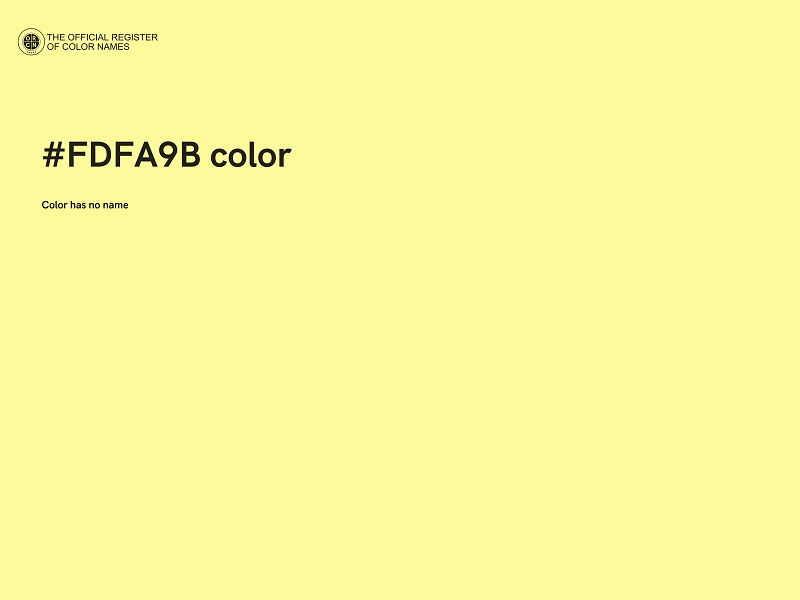 #FDFA9B color image