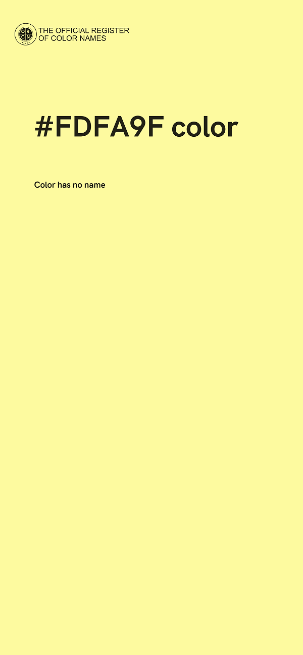 #FDFA9F color image