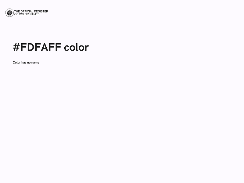 #FDFAFF color image