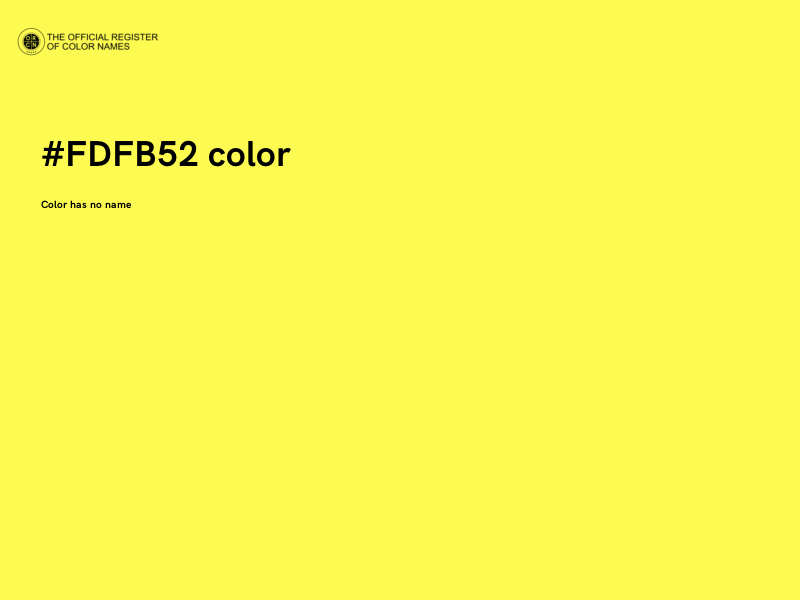 #FDFB52 color image