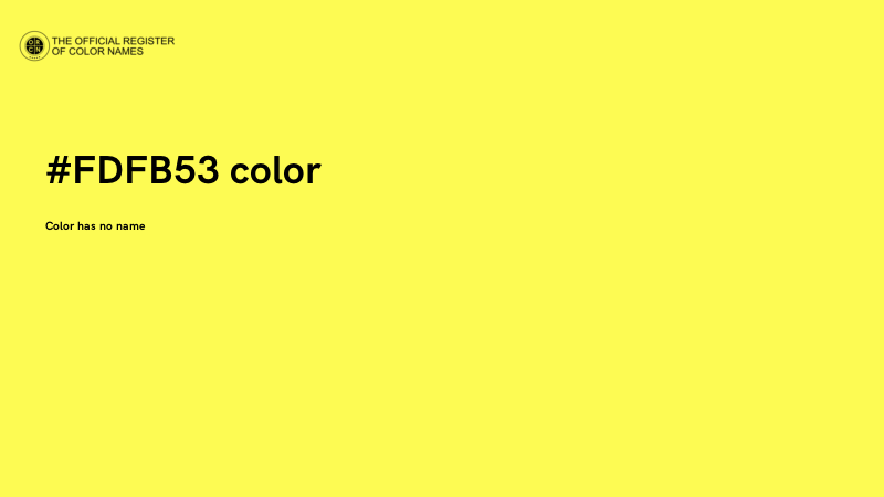 #FDFB53 color image