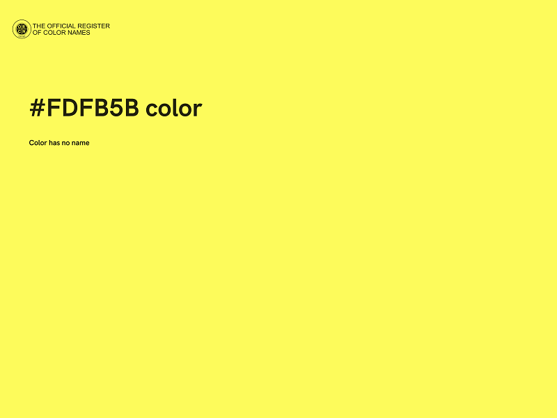 #FDFB5B color image