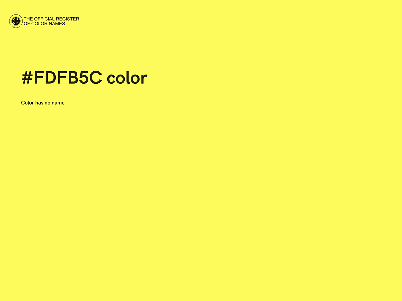 #FDFB5C color image
