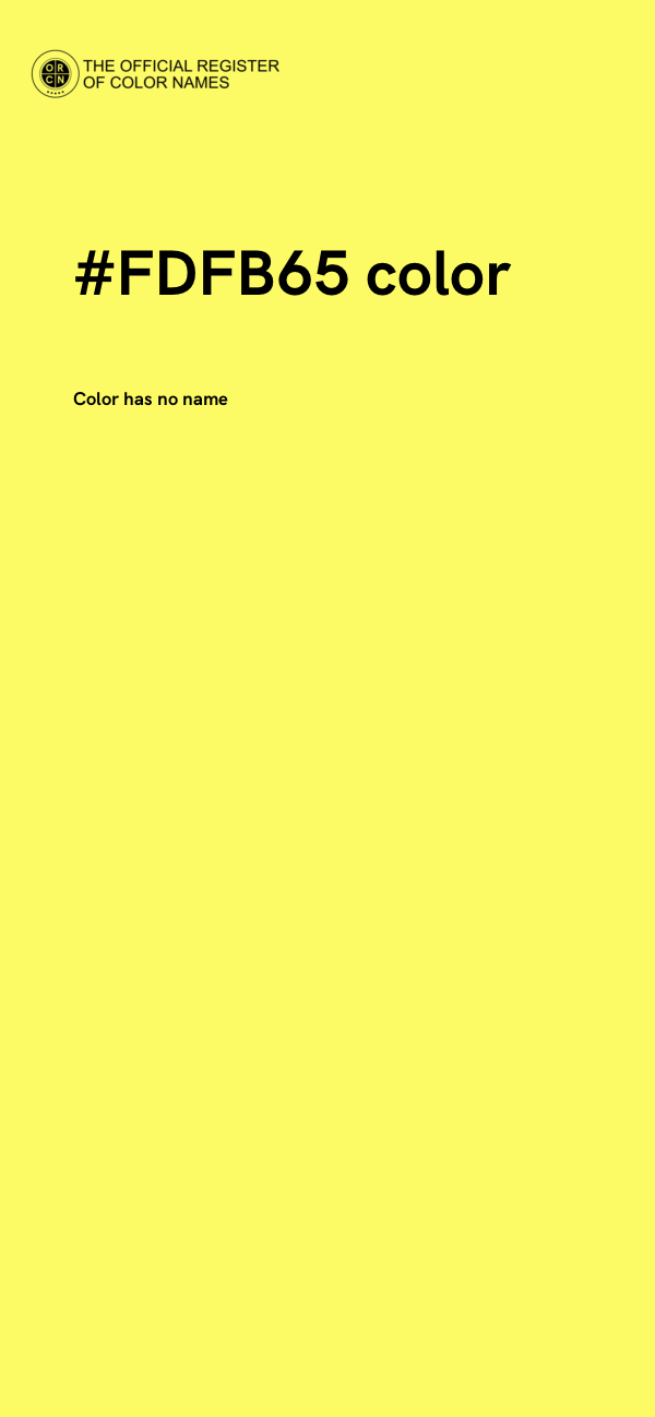 #FDFB65 color image