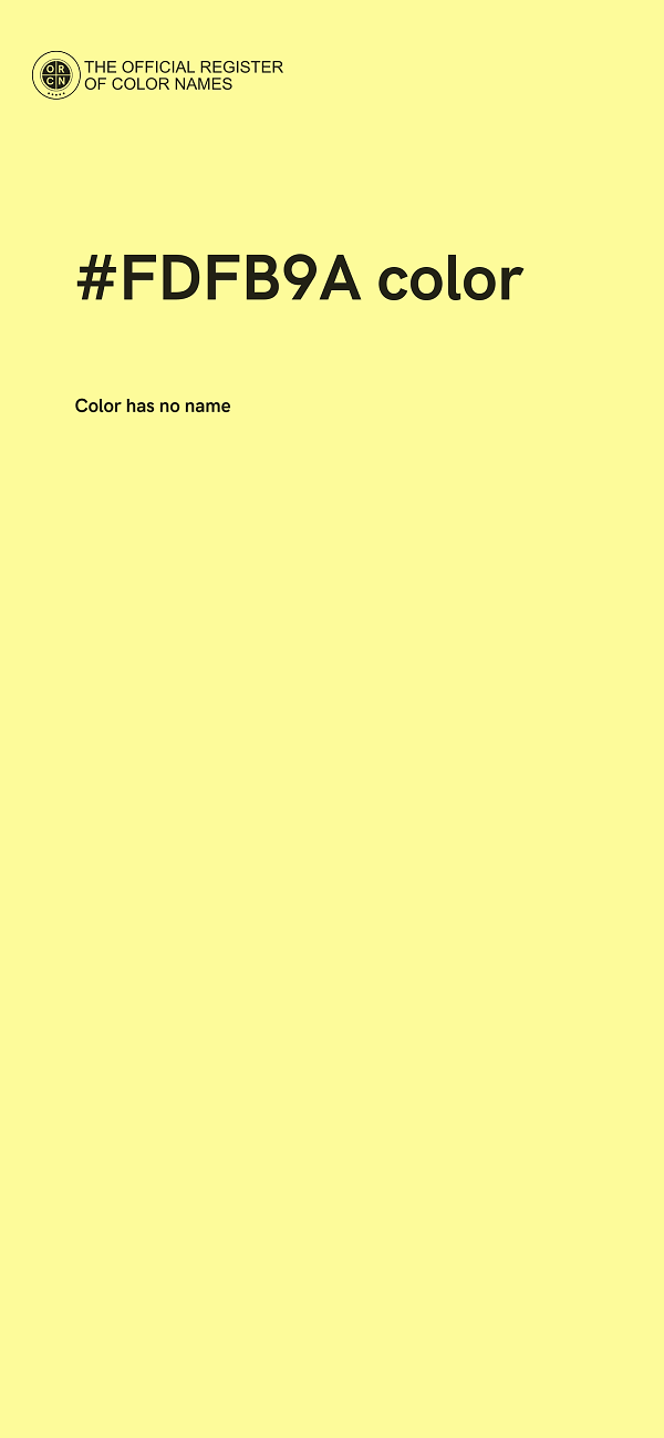 #FDFB9A color image