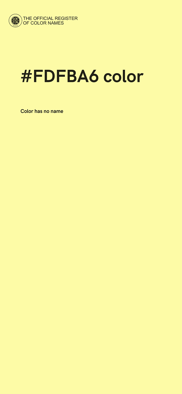 #FDFBA6 color image