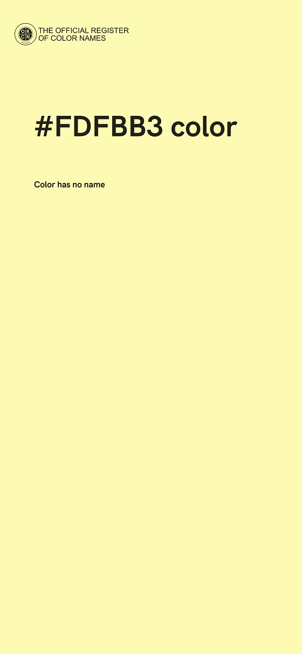 #FDFBB3 color image