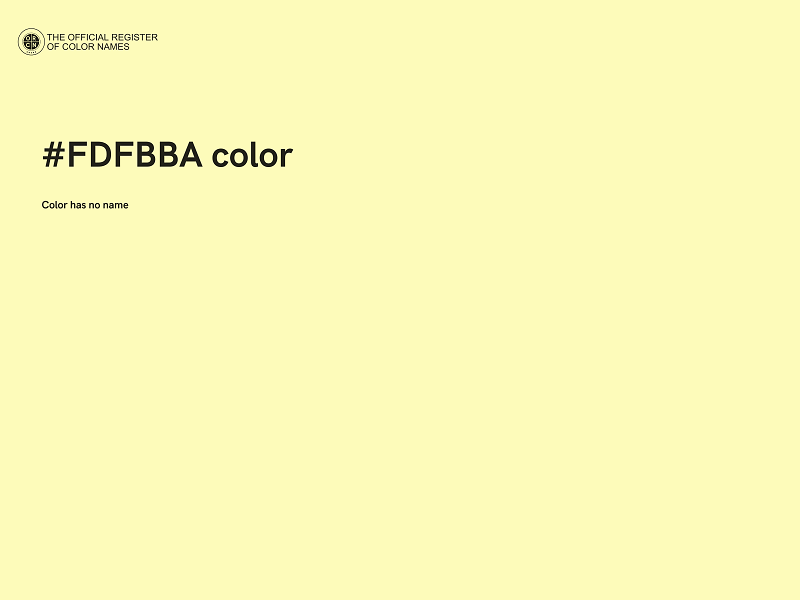 #FDFBBA color image