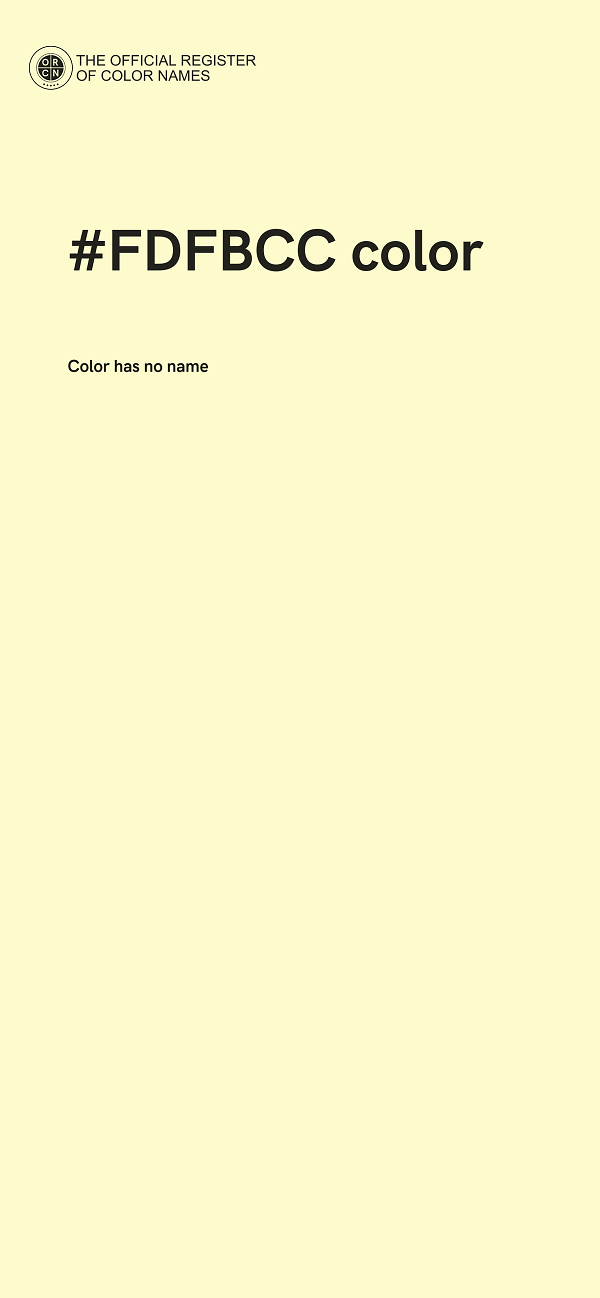 #FDFBCC color image