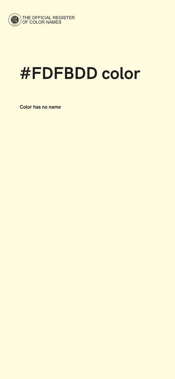 #FDFBDD color image