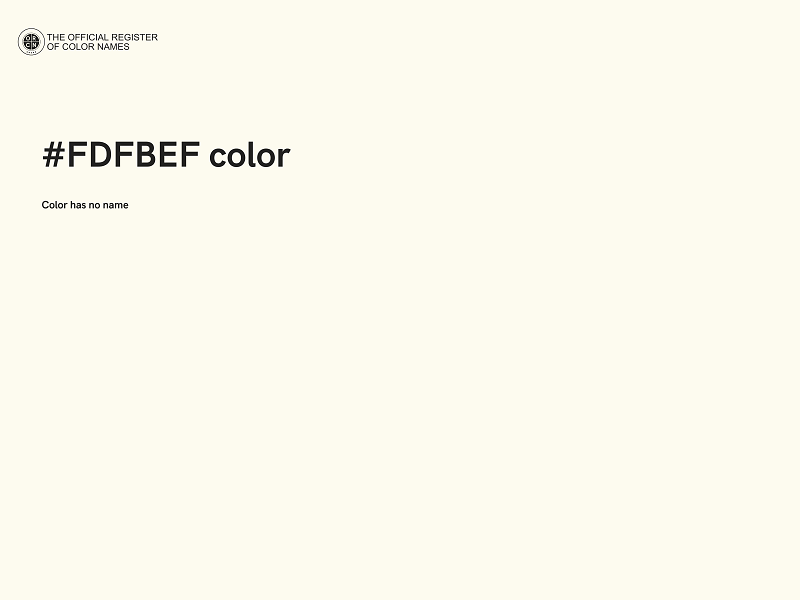 #FDFBEF color image