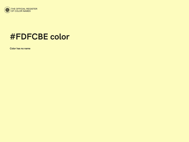 #FDFCBE color image