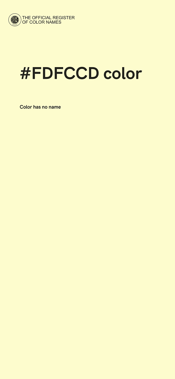#FDFCCD color image