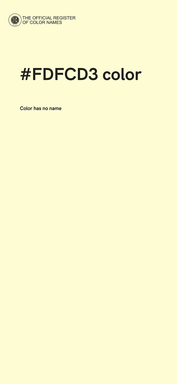 #FDFCD3 color image