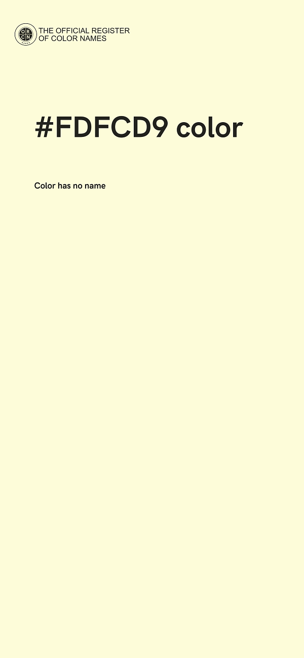 #FDFCD9 color image