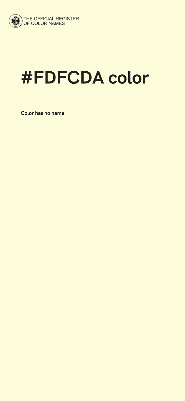 #FDFCDA color image