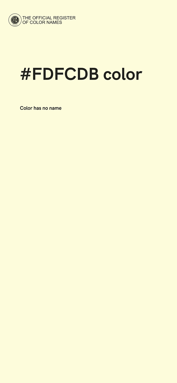 #FDFCDB color image