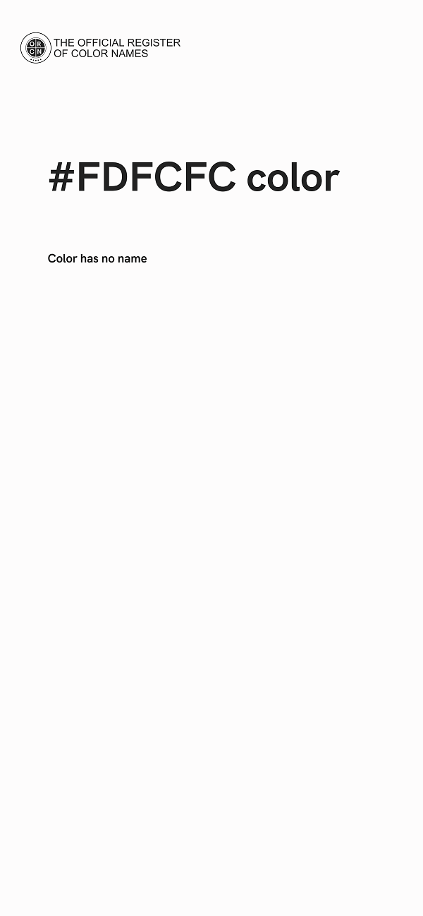 #FDFCFC color image