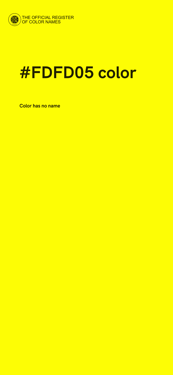 #FDFD05 color image