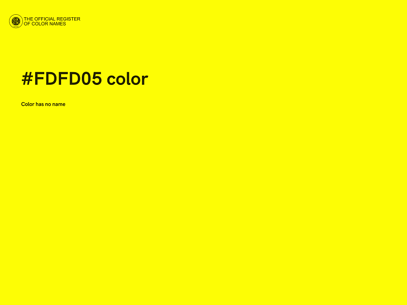 #FDFD05 color image