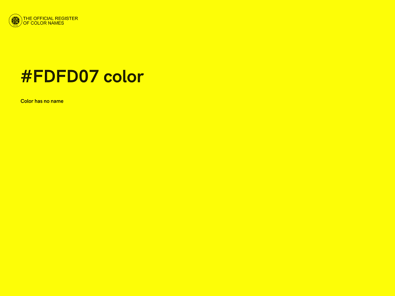 #FDFD07 color image