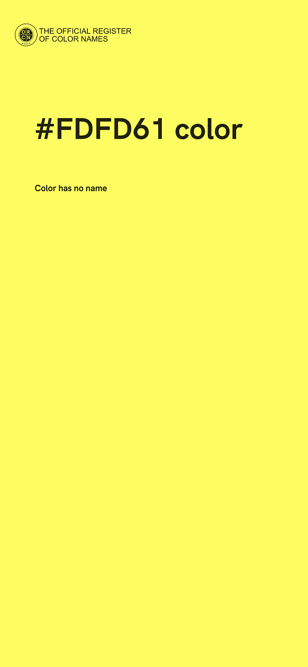#FDFD61 color image