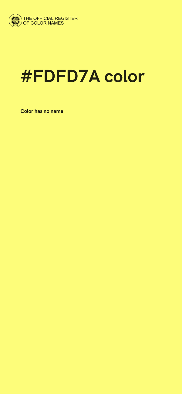 #FDFD7A color image