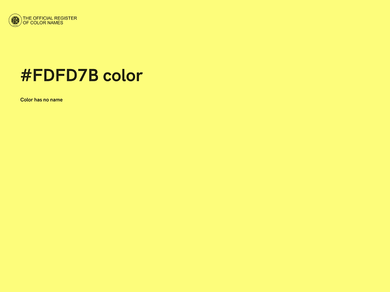 #FDFD7B color image