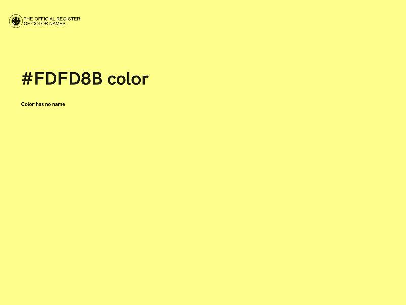 #FDFD8B color image
