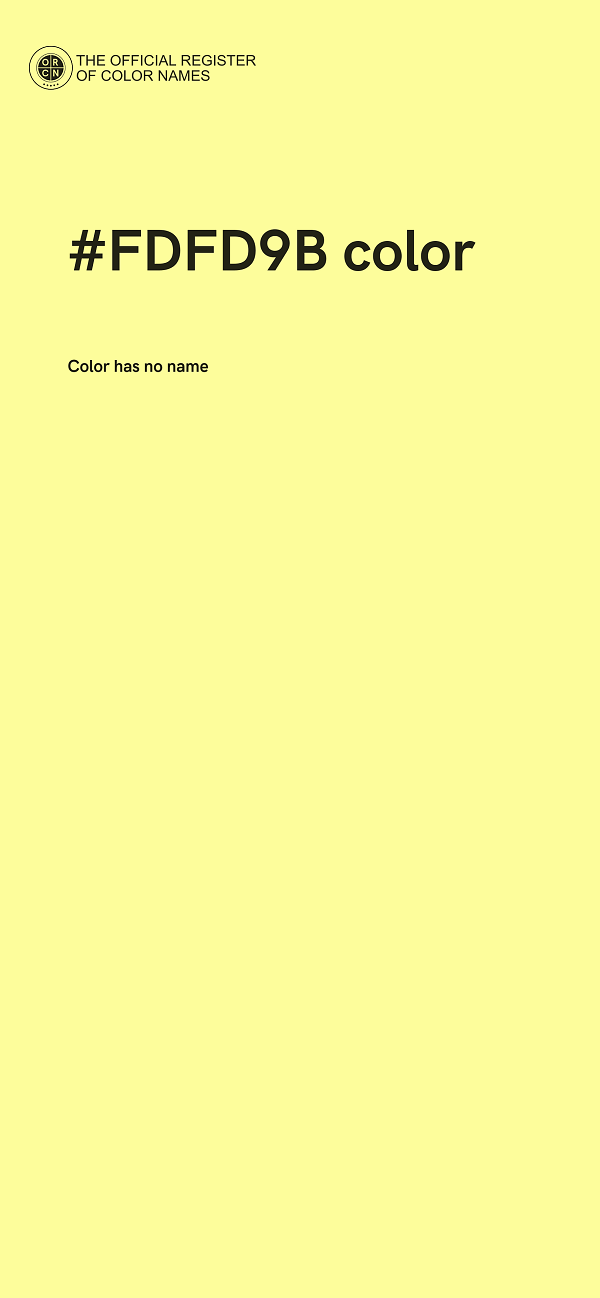 #FDFD9B color image
