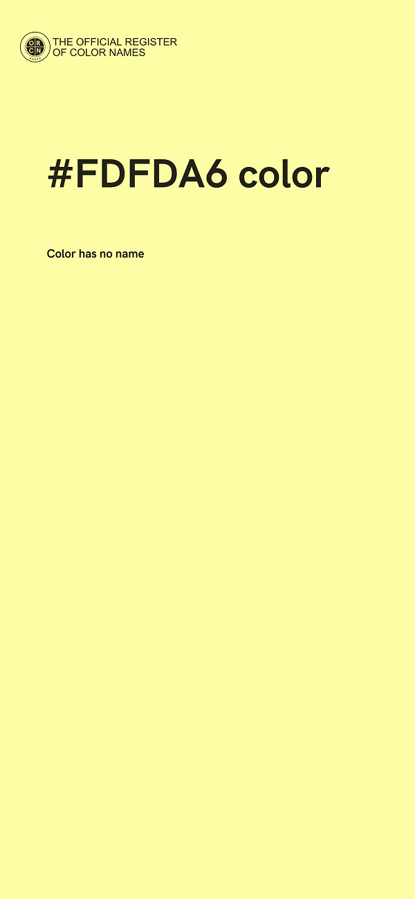 #FDFDA6 color image