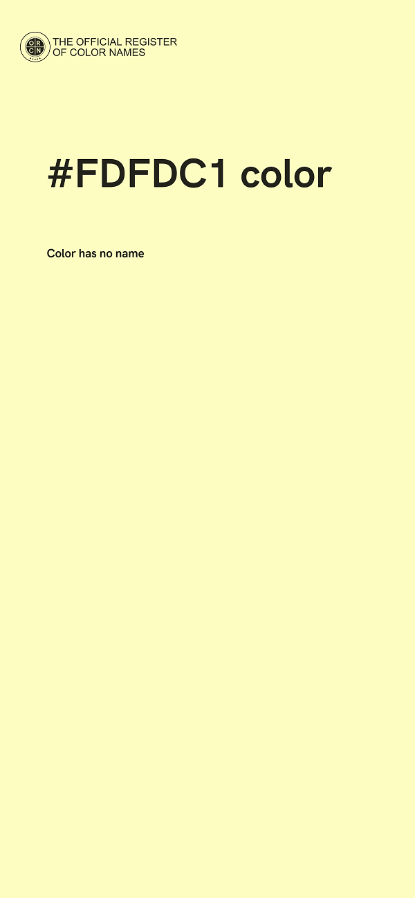 #FDFDC1 color image