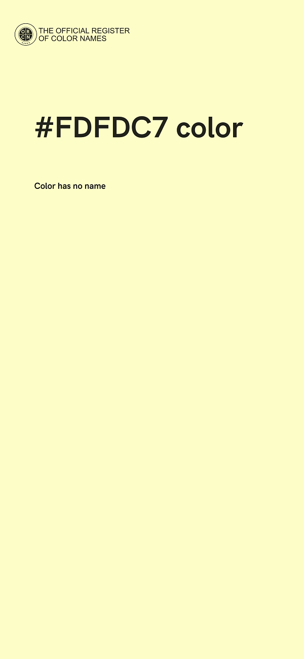 #FDFDC7 color image