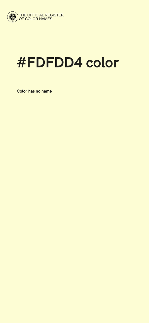 #FDFDD4 color image