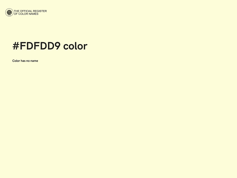 #FDFDD9 color image