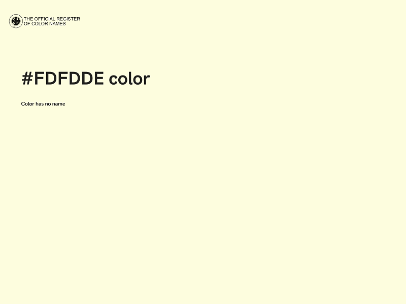 #FDFDDE color image